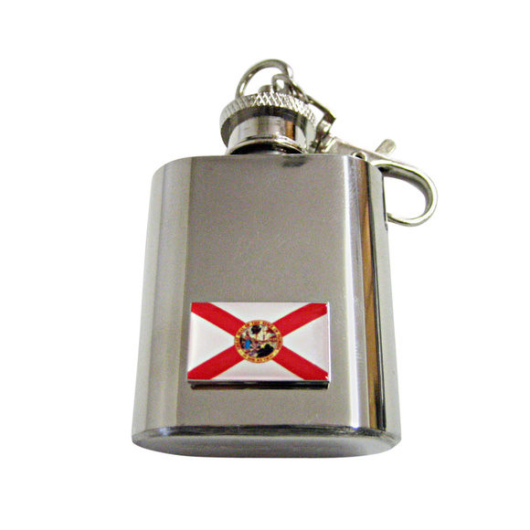 Florida State Flag Keychain Flask - Picture 1 of 1
